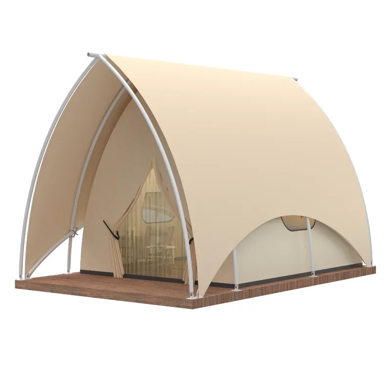 4m By 6m Safari Canvas Tent Waterproof Outdoor Camping  And Sailing Tent Luxury HoteL Tent With Bedroom