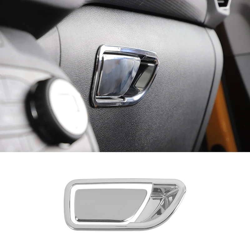 Car Copilot Storage Box Switch Trim Cover Sticker For Ford Bronco Sport 2021 2022 Accessories(ABS)