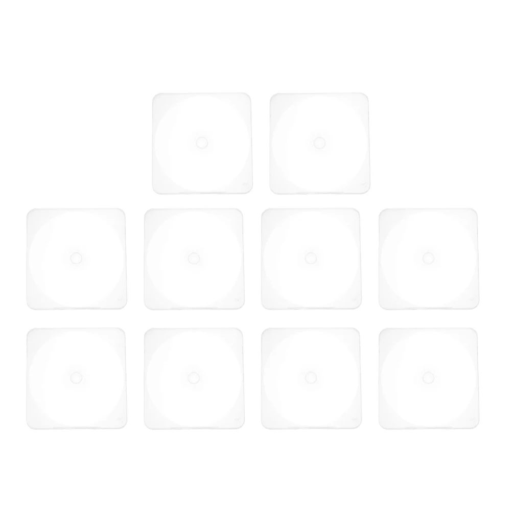 10pcs CD Boxes DVD Cases Clear Plastic Storage Holders Compact Discs Organizer Reusable Portable Lightweight Travel Use