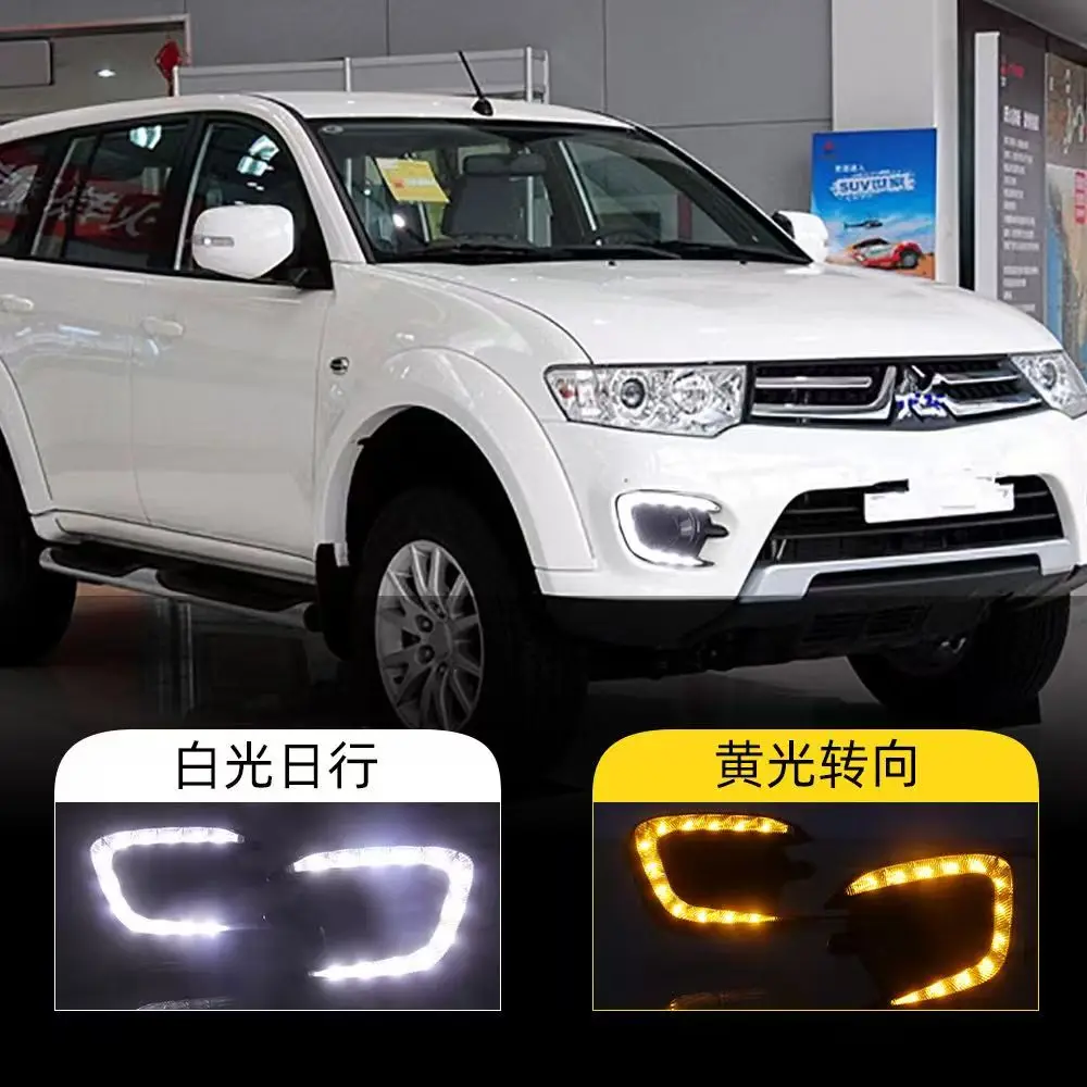 LED Daytime Running Lights for Mitsubishi Pajero & Triton L200 (2013-2015) - Model-Specific DRL and Fog Lights