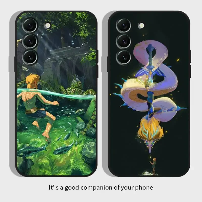 L-Legend Of X-Zelda Link Phone Case For Samsung Galaxy,S,23,22,21,20,10,e,9,8,7,6,5G,plus,edge,ultra,lite Black Soft Cover