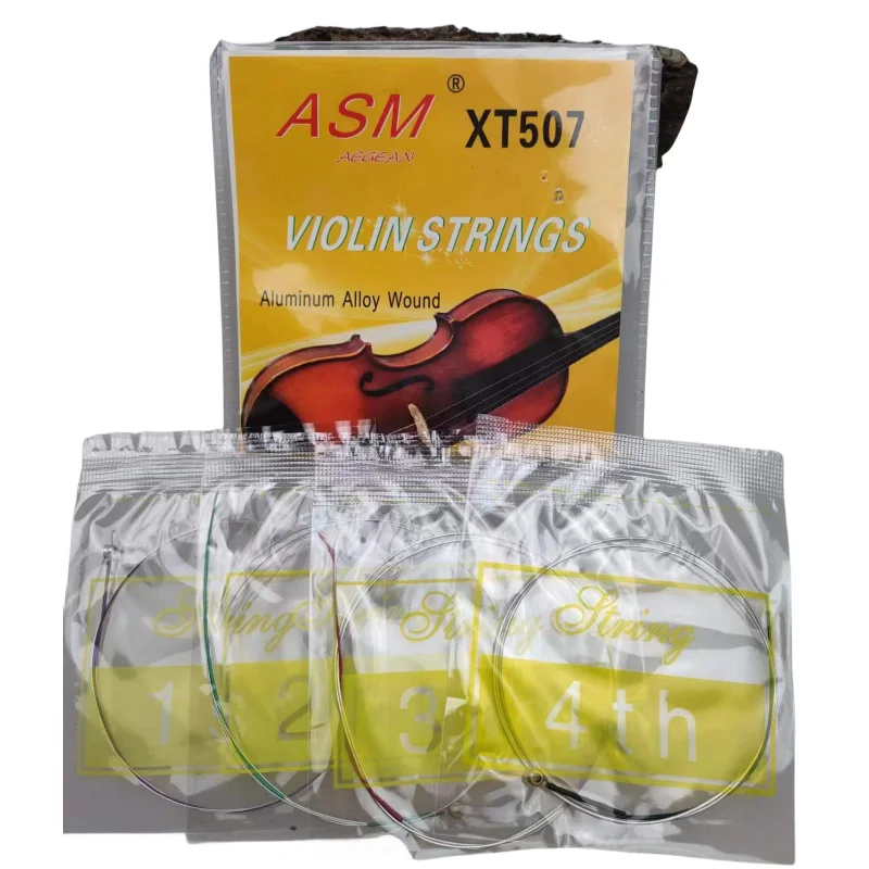 Pro Nylon/German Silver/alloy aluminum Violin Strings E A D G Set Fiddle Strings 4/4 and 3/4 Size