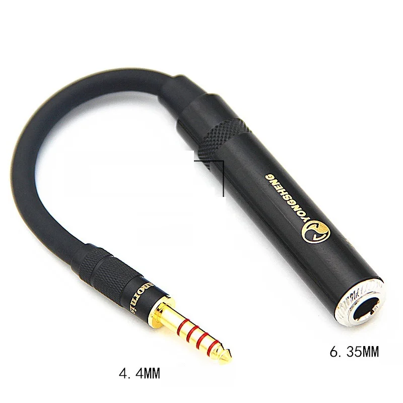 HIFI 밸런스드 헤드폰 어댑터 오디오 케이블, 수-암 각도, XLR 4 핀, 4.4-3.5mm, 2.5mm, 6.35mm, 4.4mm