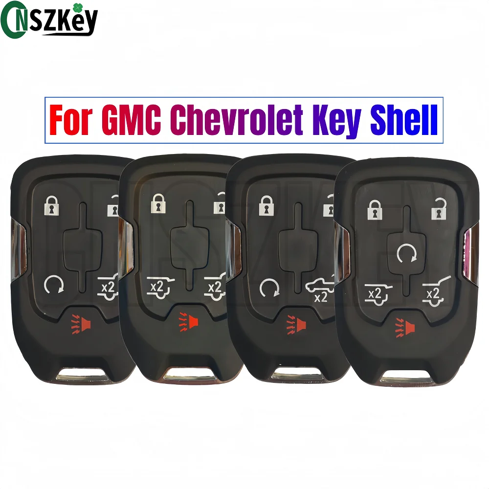 CNSZKey FCCID:HYQ1AA HYQ1EA Car Smart Remote Key Shell For Chevrolet GMC Terrain For GMC Acadia Replacement Key With LOGO