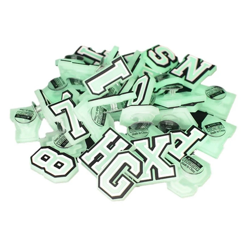1/26pcs Luminous Shoe Charms Decorations for Letter Fluorescence Alphabet Pins Shoe Accessories Charm Boys Girls Kids Gifts