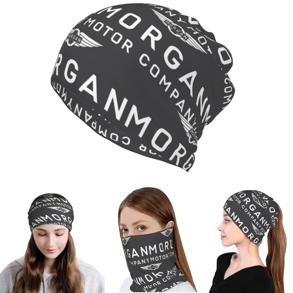 

Morgan Motor Car Company Bandana Neck Cover Mask Scarf Multifunction Headwear Beanies Hat Unisex Adult Winter