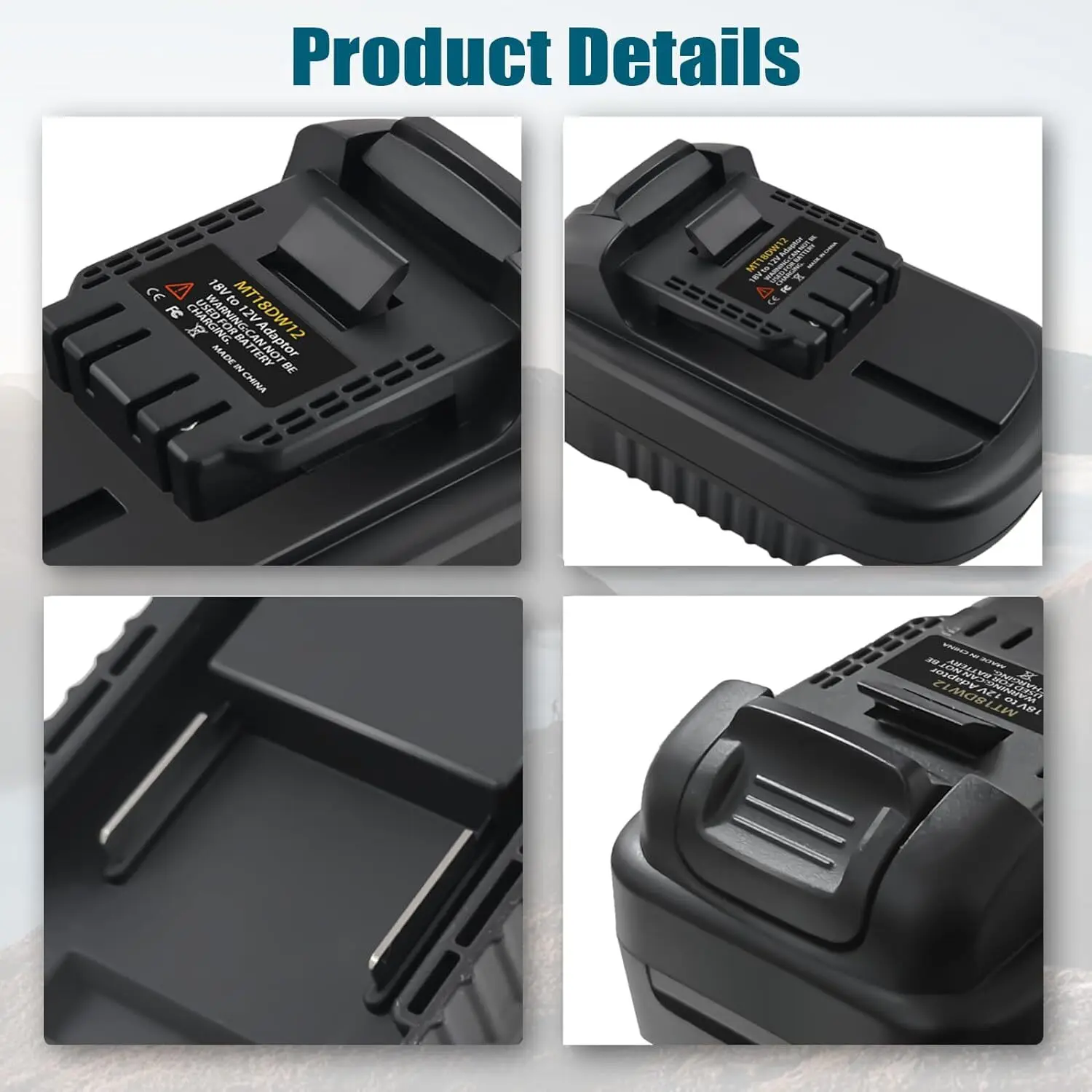 

Converter To for Dewalt 12V Cordless Power Tool Battery Adapter for Makita 18V Li-ion Battery MT18DW12