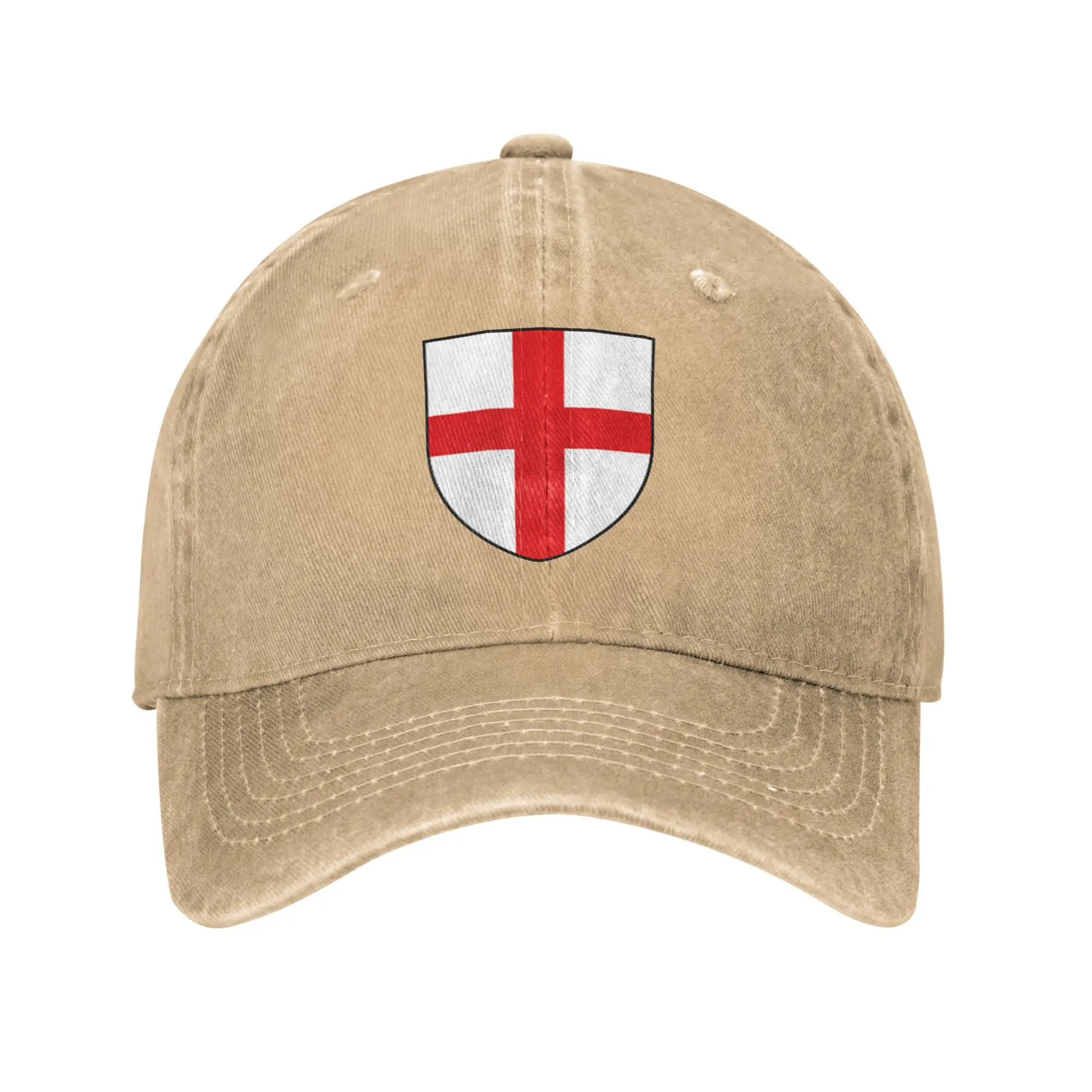 Gorras de béisbol inglesas con bandera cruzada de San Jorge Vintage de Inglaterra, gorra Snapback lavada desgastada Unisex, gorras ajustables para correr y Golf