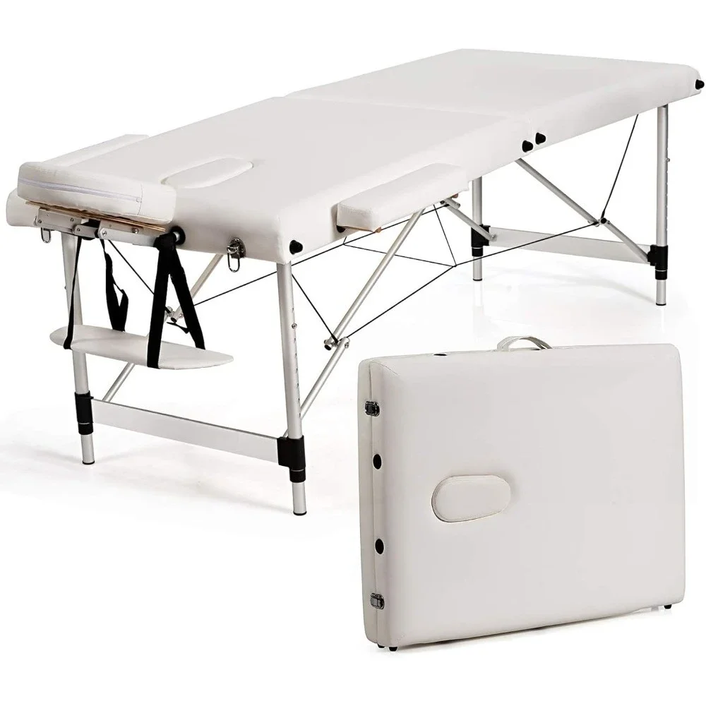 

Massage Bed, Portable Massage Table 84inch, Folding Lash Bed Frame, Height Adjustable, Massage Bed
