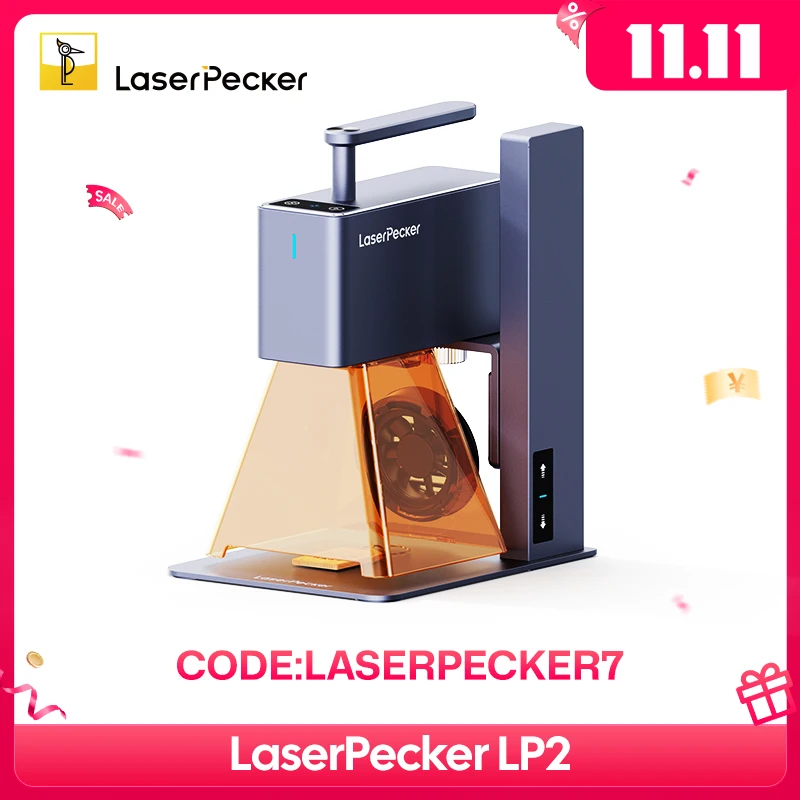 LASERPECKER LP2 Basic Portable Mini Laser Engraver (5W).