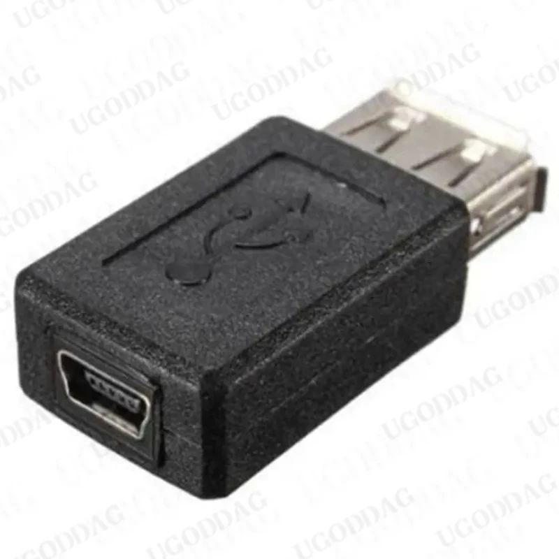 1 Piece USB Male to Mini USB Female Adapter  USB Female Device Change into Mini USB 2.0 Female