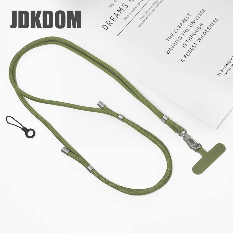 JDKDOM الهاتف المحمول الحبل 85 سنتيمتر Crossbody قابل للتعديل طول الحبل مكافحة فقدان حبل سلسلة الهاتف المحمول