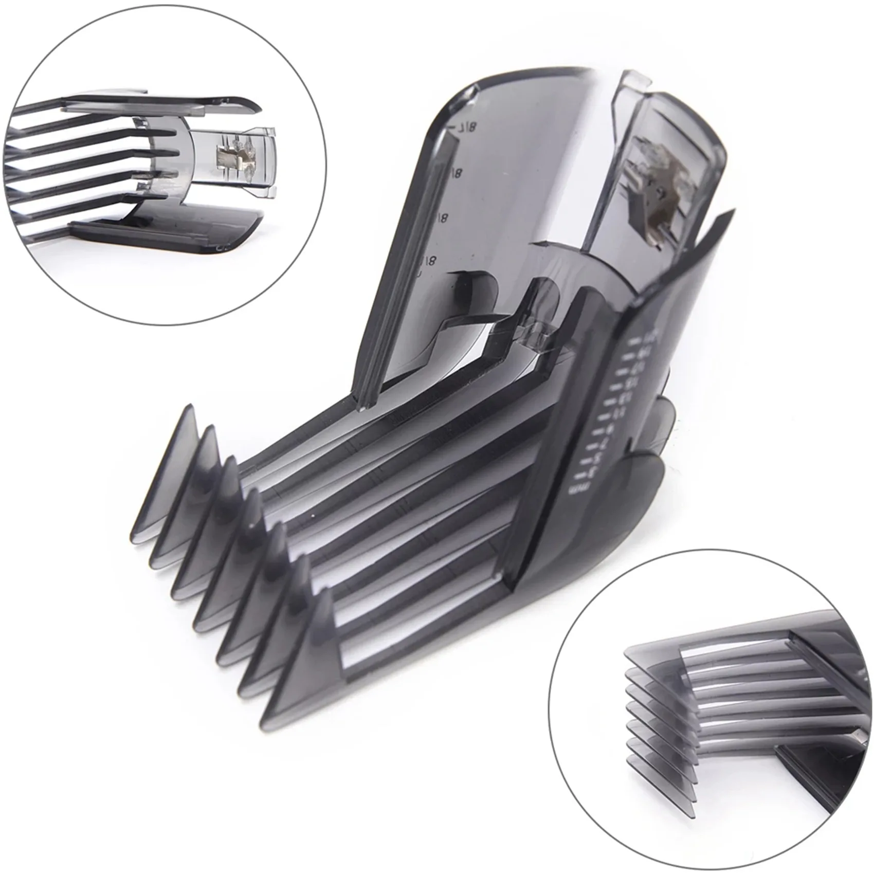 5Pcs Hair Clippers Comb Clipper Trimmer Razor Guide Attachment for Philips QC5130 QC5105 QC5115 QC5120 3-21mm Adjustable