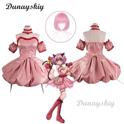 Anime Tokyo Mew Mew Power Momomiya Ichigo Cosplay Costume Kids Girls Uniform Wig Maid Outfit Halloween Suit Party Dress Women