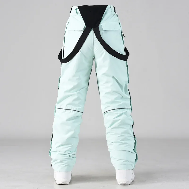 الشتاء الثلوج السراويل مع الرياح والباردة موقف ريسي سميكة الدفء ومقاوم للماء Pa nts القطن كليب للزوجين التزلج السراويل OT4 #3