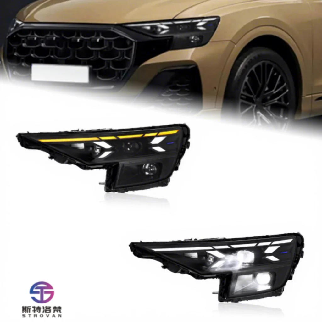 Upgrade New Led Headlights for Q8 2019-2023 Upgrading to New Laser-Lens Led Daytime Running Lights Pair Left and Right