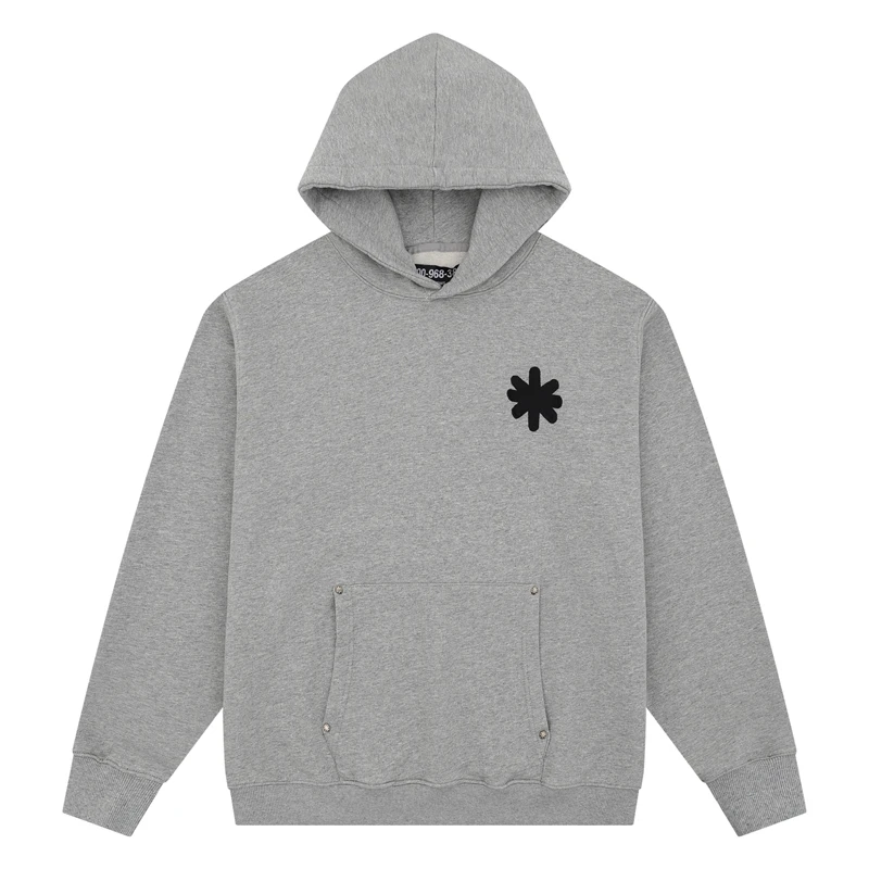 

Daily All Match Grey Sweatshirt LOST Hoodie High-quality Cotton Embroidered Logo Hoody Pullover Men Women Streetwear