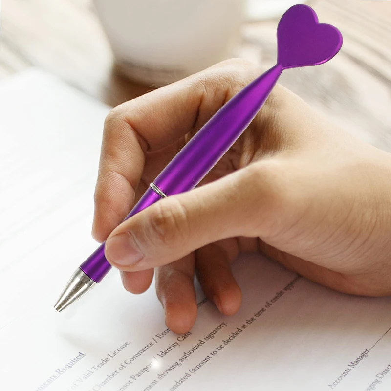 18Pcs Heart Shaped Ballpoint Pen Message Pens Multi-function Pen Cute Kids Pens Interesting Pen Heart-shaped Plastic Ball Pens