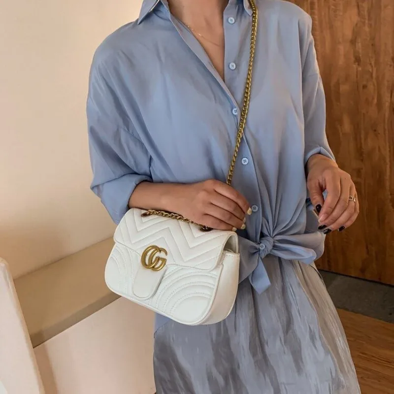 

Новинка 2023 года, женская сумка через плечо с цепочкой и ремешком, модная сумка на плечо, сумка подмышки, уникальный дизайн, модная сумка для женщин