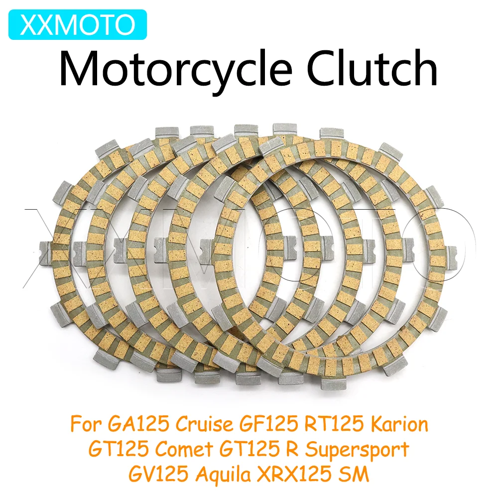 For Hyosung GV125 Aquila GA125 GF125  GT125 Comet Naked GT RT125 XRX125 Motorcycle Clutch Plates Friction Disc Kits Accessories