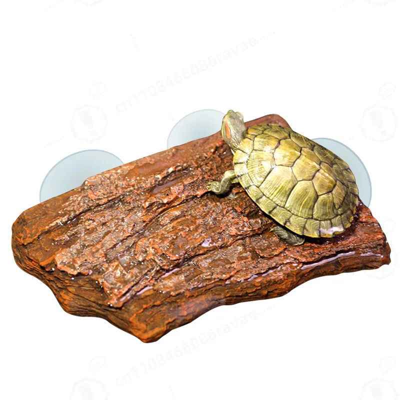 Turtle Basking Platform Height Adjustable Suction Cup Floating Island, High Water Level, for Turtle Tank, Rest & Hideout