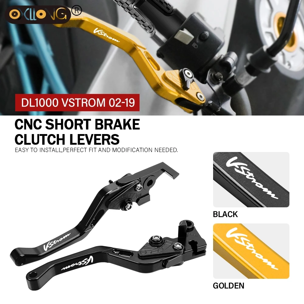 

CNC Motorcycle Short Brake Clutch Levers Accessories Parts For SUZUKI DL650 DL1000 DL250 V-STROM 1000XGTA 1050 XT GTA