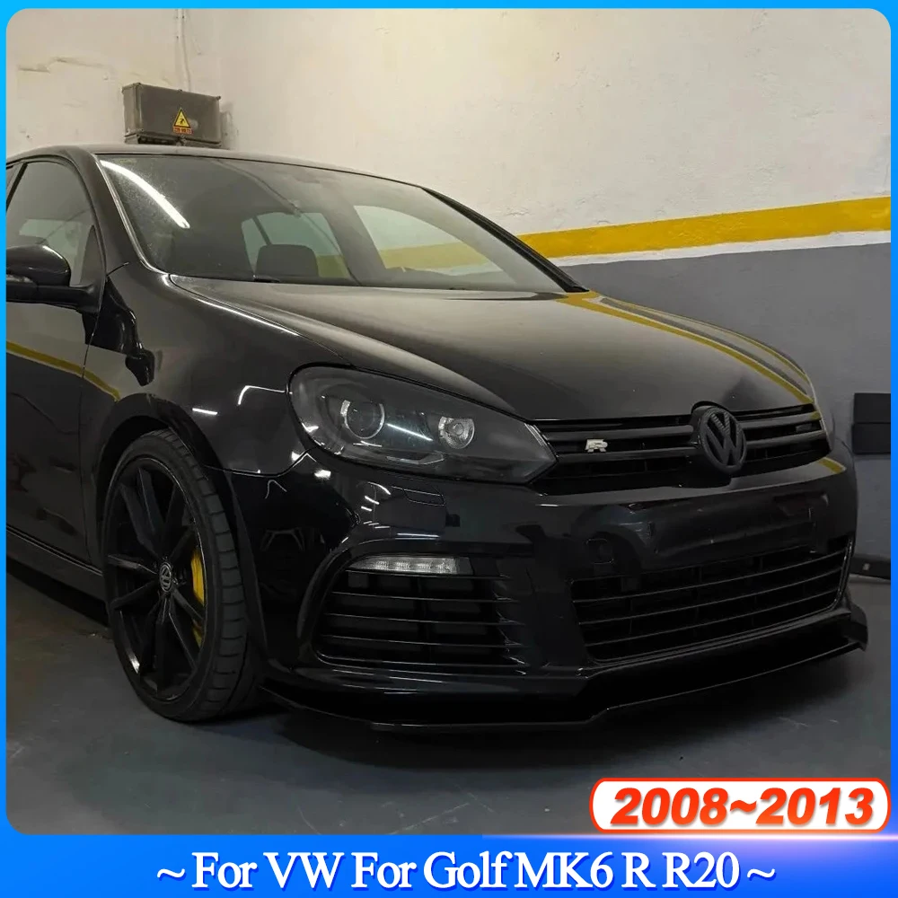 폭스 바겐 골프 6 MK6 R R20 2008-2013 자동차 앞 범퍼 립 스포일러 스플리터 디퓨저 디플렉터 및 후면 범퍼 디퓨저 바디 키트 튜닝