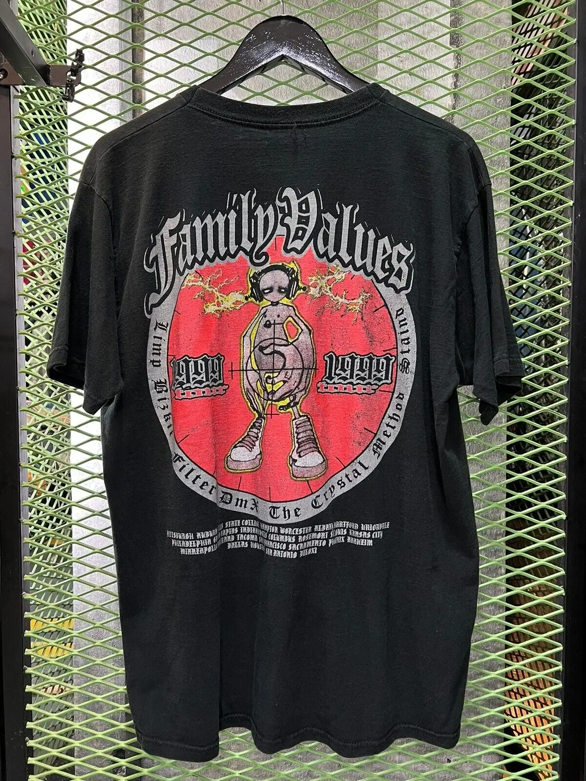 ‘99 Family Values Tour Limp Bizkit Dmx T Shirt Reprint Digital S-5Xl H9906