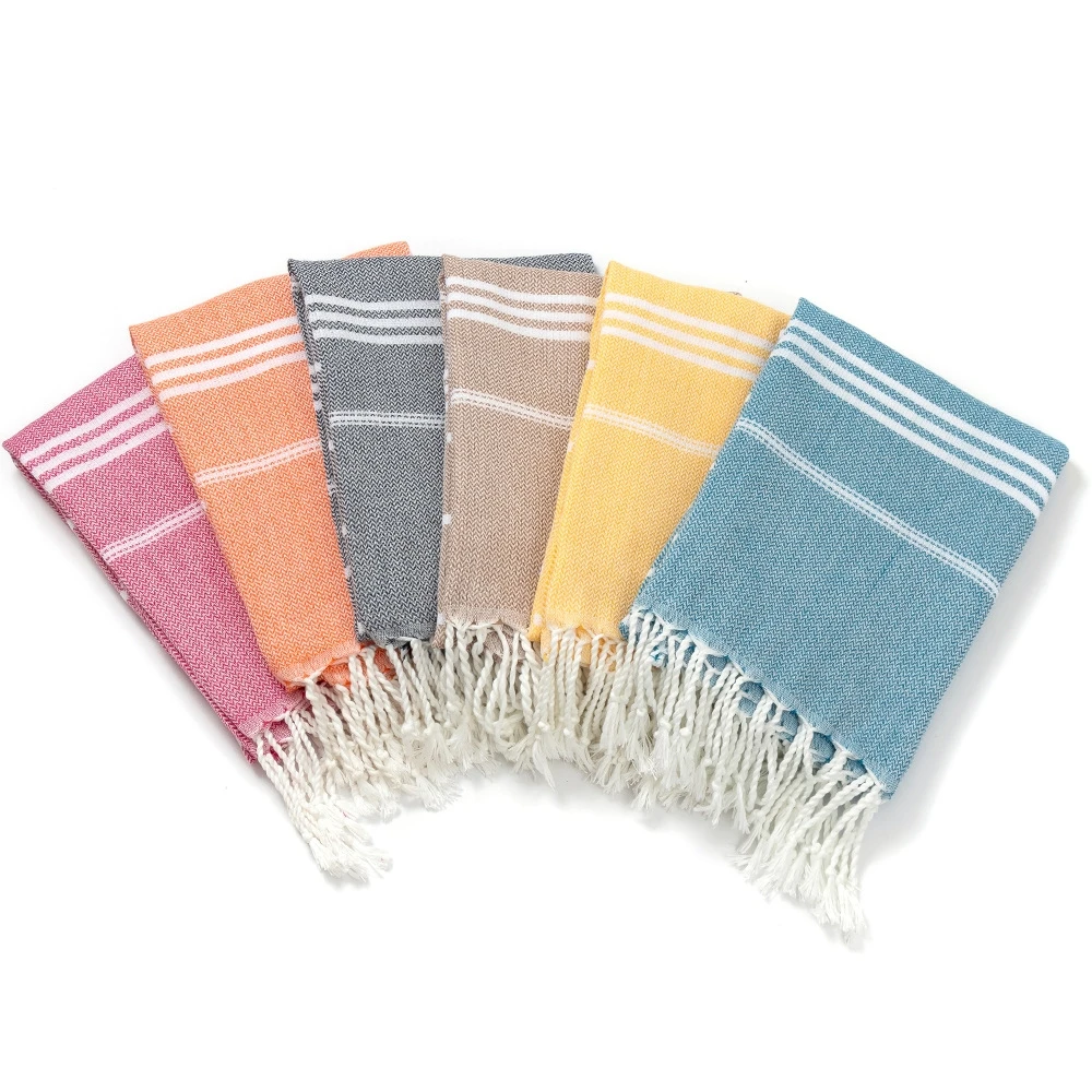 Toalla de playa turca de algodón de 90x180cm, Toalla de baño deportiva turca con borlas, toalla de vacaciones, toalla suave absorbente de secado rápido