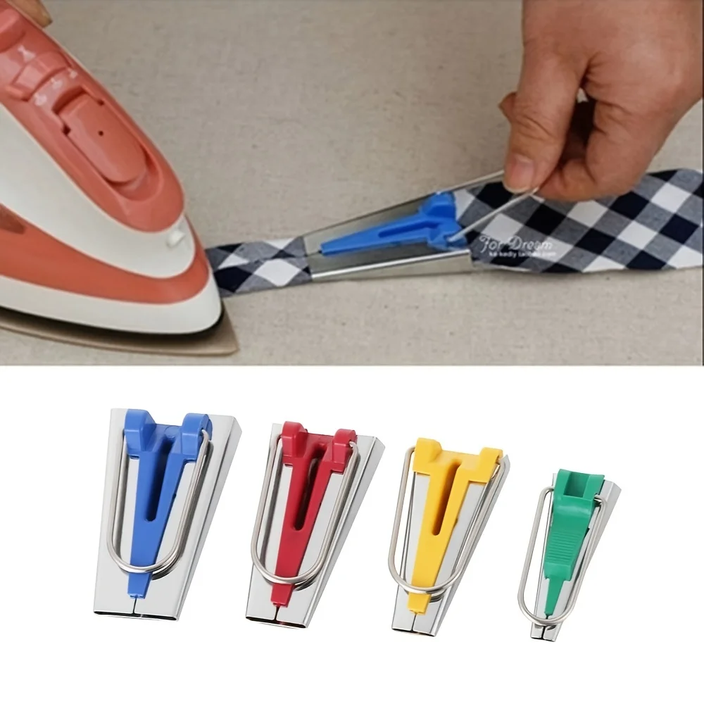 4/5 stücke Set Schrägband Maker Spleißen Tuch Maker Bindung Werkzeug Overlock Stich Quilten Nähen Zubehör DIY Handwerk