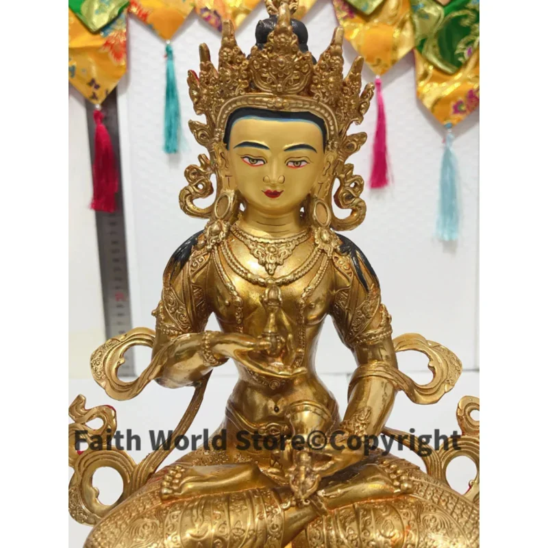 large Buddhist offering copper Vajrasattva Vajra gilding Buddha copper buddha statue HOME exorcise evil spirits bless Safe