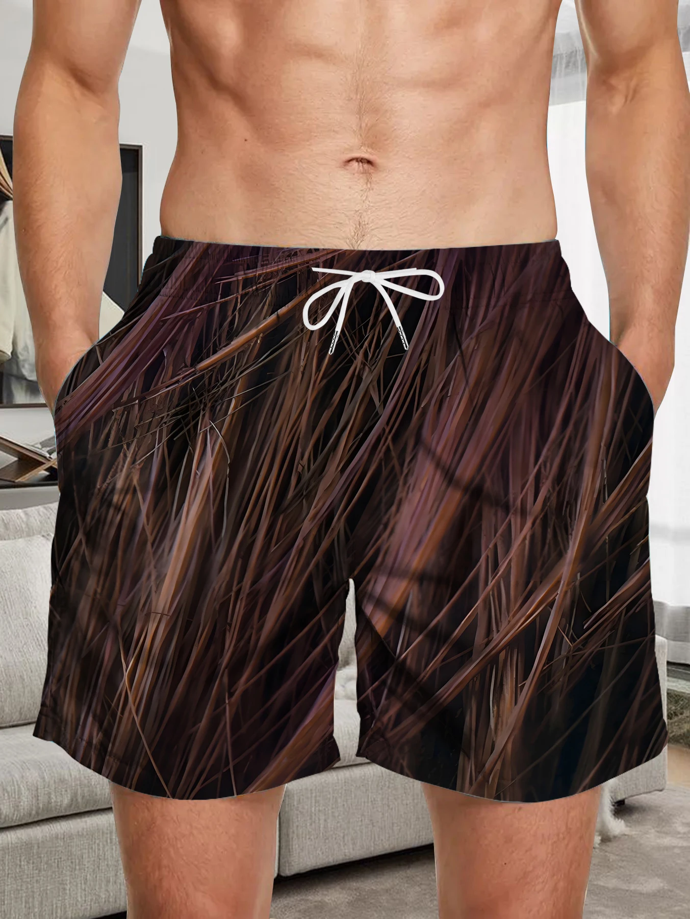 

Tropical Digital Printed Beach Pants Men Full Print Quick Dry Summer Short Pants