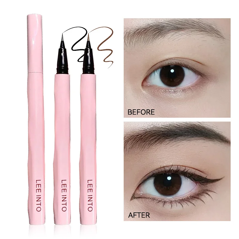 LEEINTO リトルピンクチューブアイライナーリキッドペンは、速乾性があり、防水性、耐汗性があり、長持ちし、簡単に汚れません。