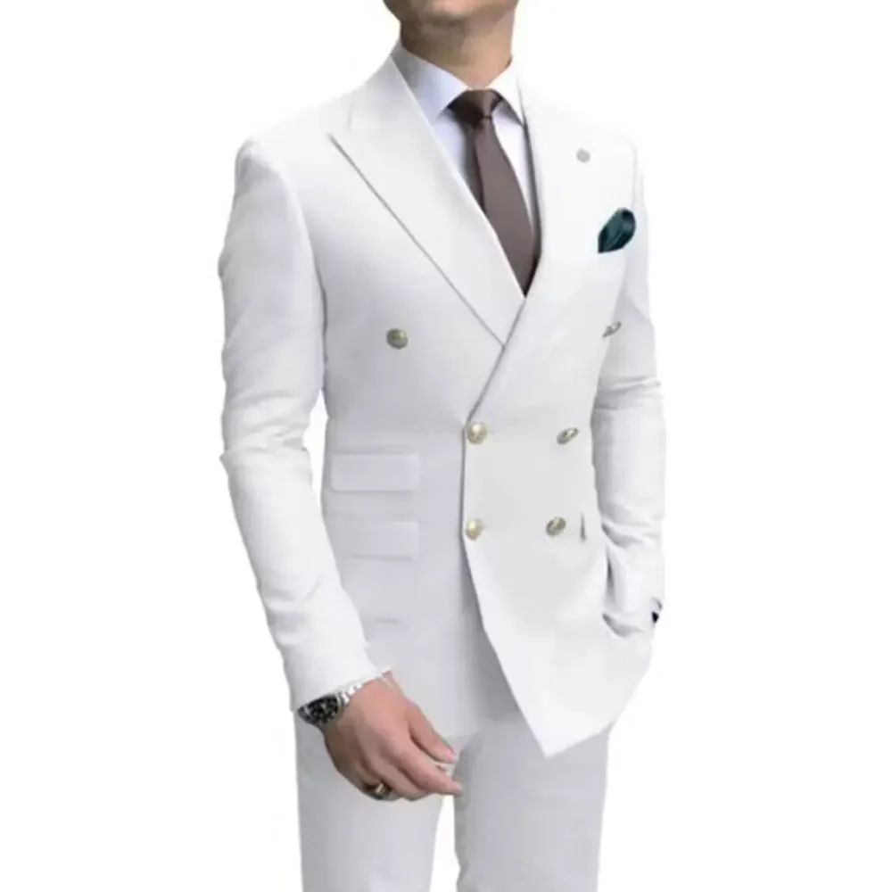 

B305-Light mature style slim fit single suit casual business formal suit professional plus size best man suit