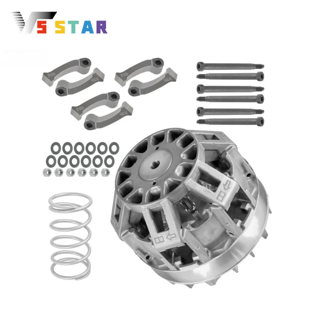 

420238610 420280467 420280313 420280391 Primary Clutch Kit with Weights Springs Sliver For 2009-2012 Outlander MAX 800 R XT XTP