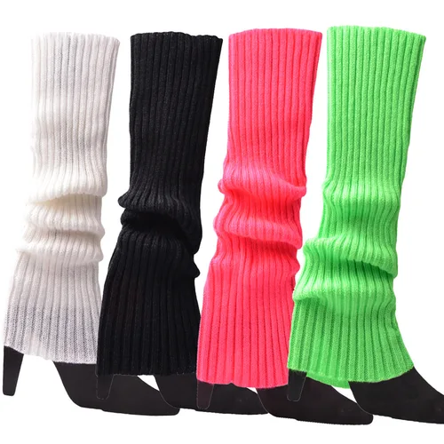 Imagen 2 del producto Calentadores de piernas de estilo gótico con detalles de punto perfectos para amantes de la moda minimalista.