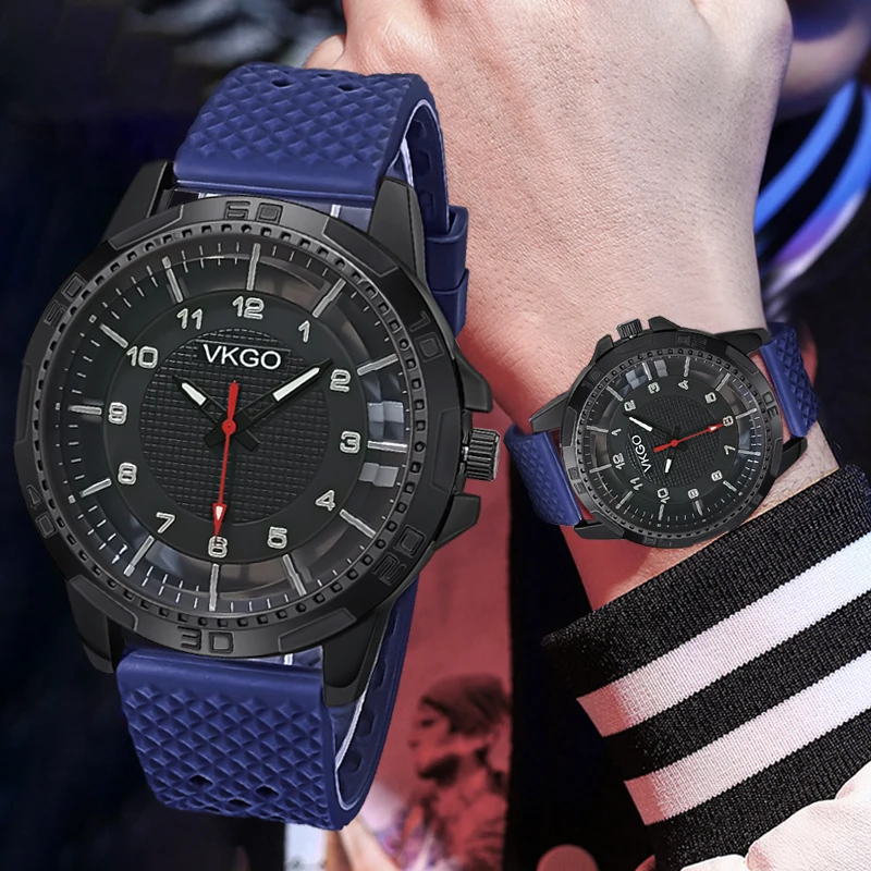 Quartz Watch For Men Fashion Watches Silicone Strap Clock Man Watch Brand Gift Relogio Masculino montre homme