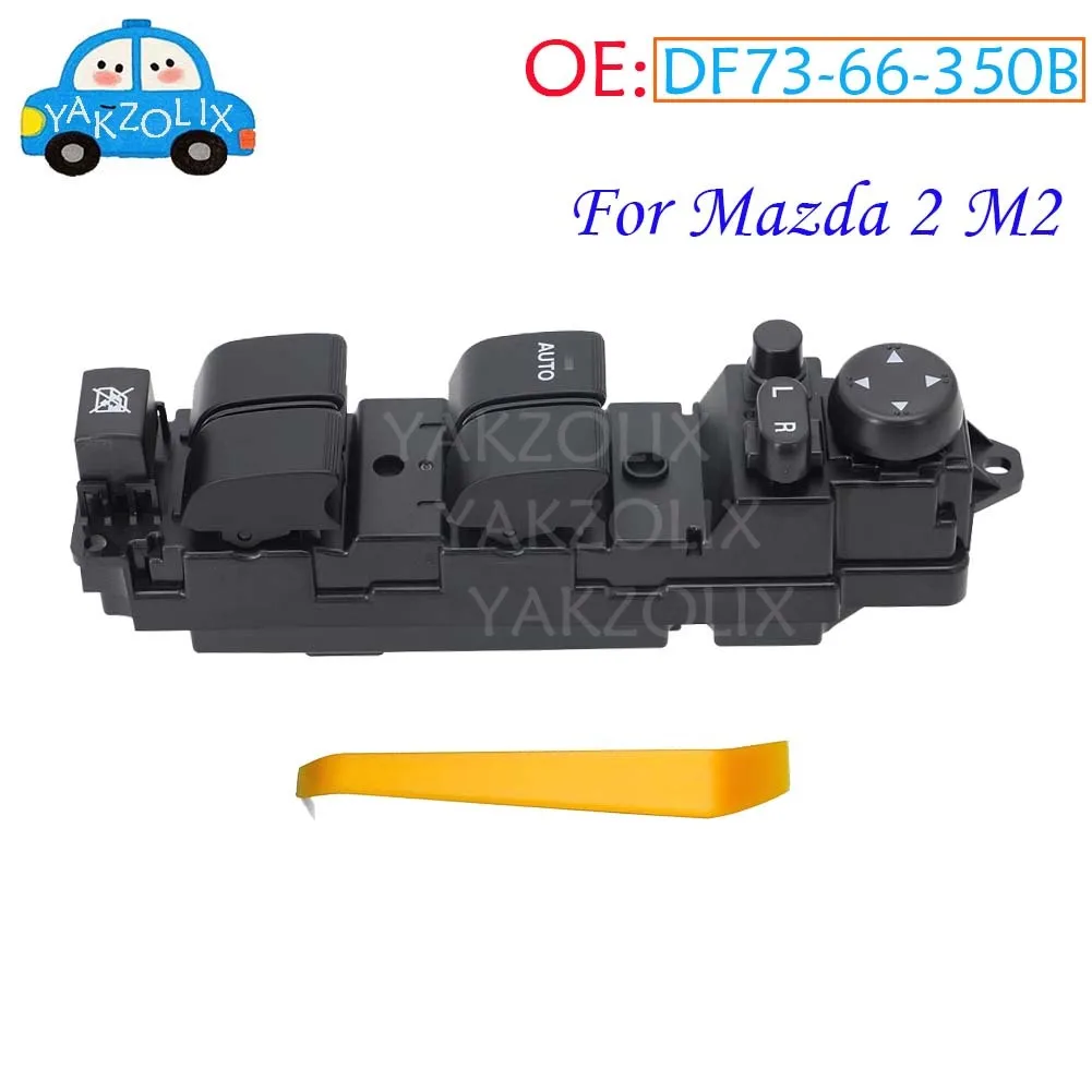 For Mazda 2 M2 2007-2013 Front Left Master Driver Side Electric Power Window Switch Lifter Control Regulator Button DF73-66-350B