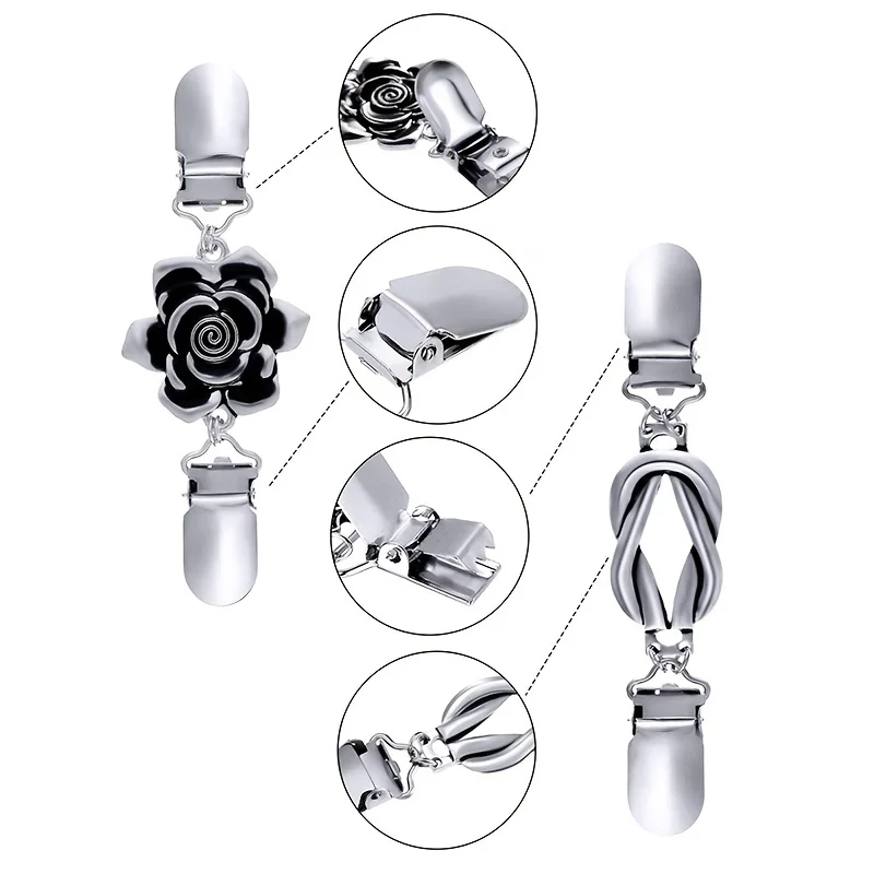 1pc Classic Brooches Cardigan Clip Multi Styles For U To Choose Perfect Sweater/ Shawl/ Shirt Decor Suitable For Official Attire image 2
