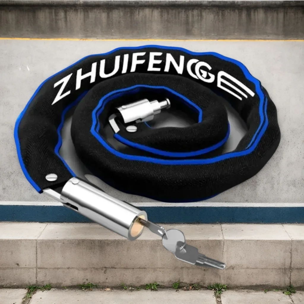 

Motorcycle Chain Lock - Lightweight & High Security Anti-Theft Bicycle Lock for Road/Mountain Bikes (Durable)