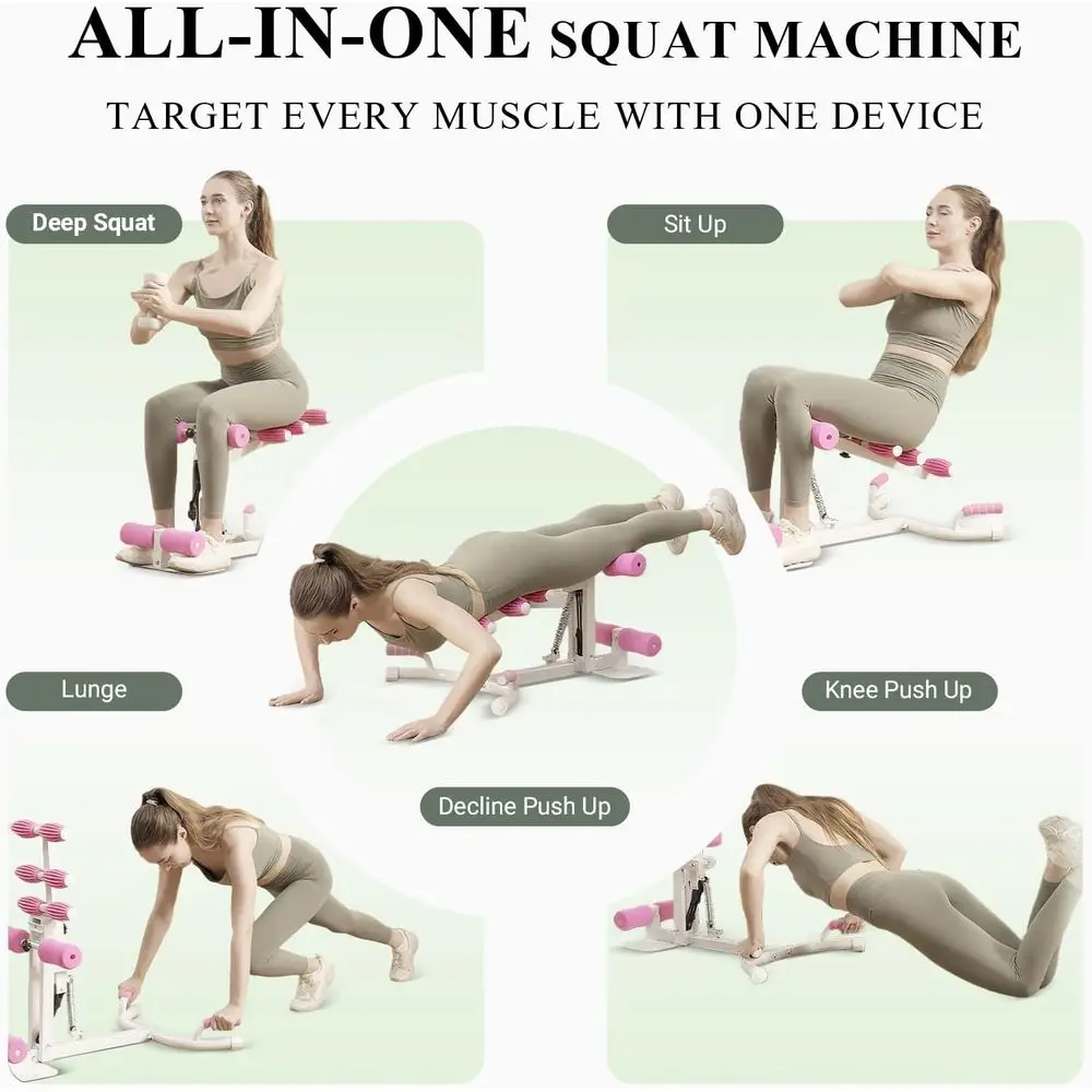 Deep Squat Machine For Women With Resistance Bands Glute Trainer_voghion.com