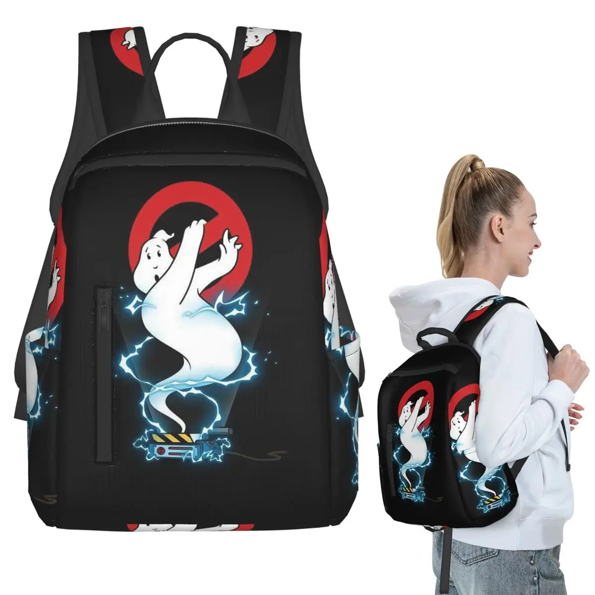 

Ghostbusters Logo Backpack Student BookBag Kids School Bag Computer Shoulder Bags Boys Girls