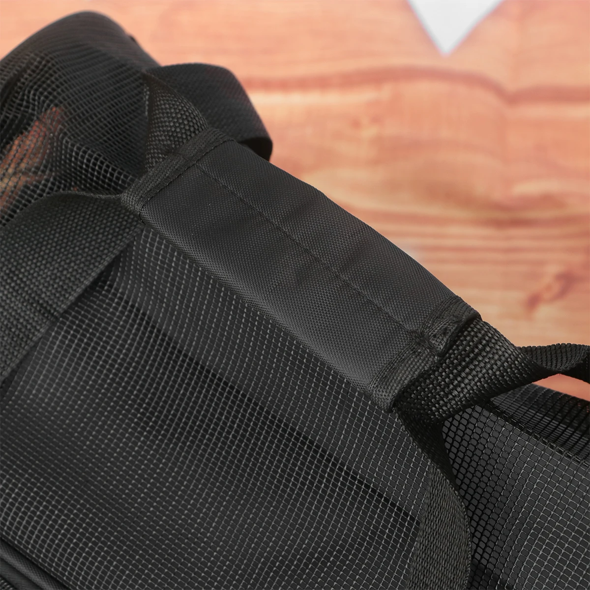 

1pc Pet Carrier Bag Breathable Mesh Dog Cat Carrier Portable Travel Bag Large Size Ventilated For Camping Outdoor Size L