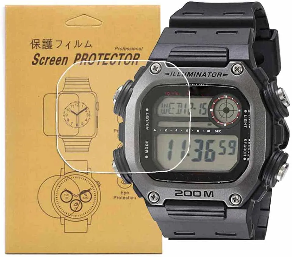 Protector For DW-291 DW-291H-1BVCF DW-291H-1AVCF DW-291H-9AVCF DW-291H DW291 Watch ClearTPU  Nano Explosion-proof