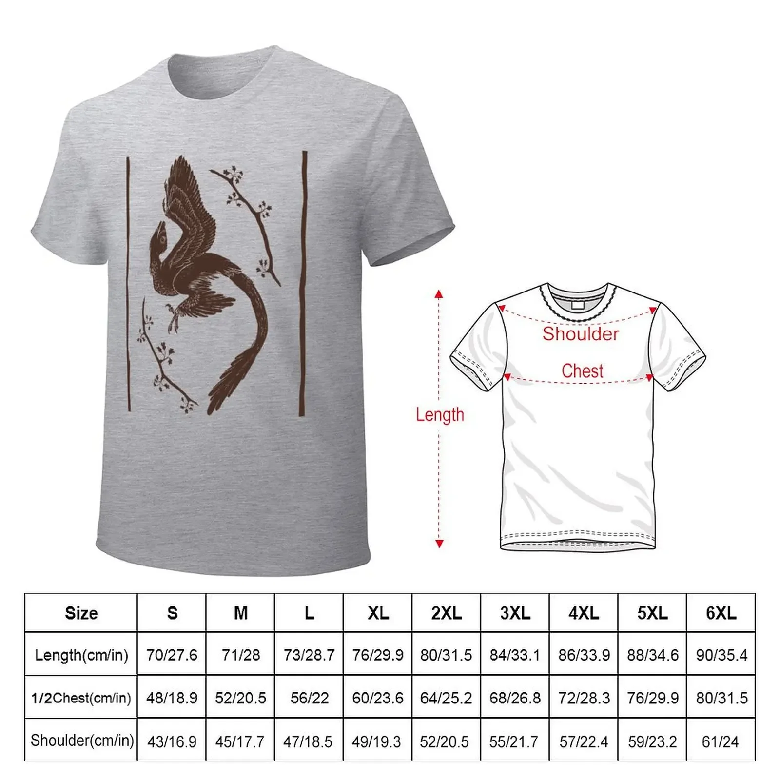 Microraptor and Ginkgo T-shirt sweat quick-drying quick drying boys whites men clothings