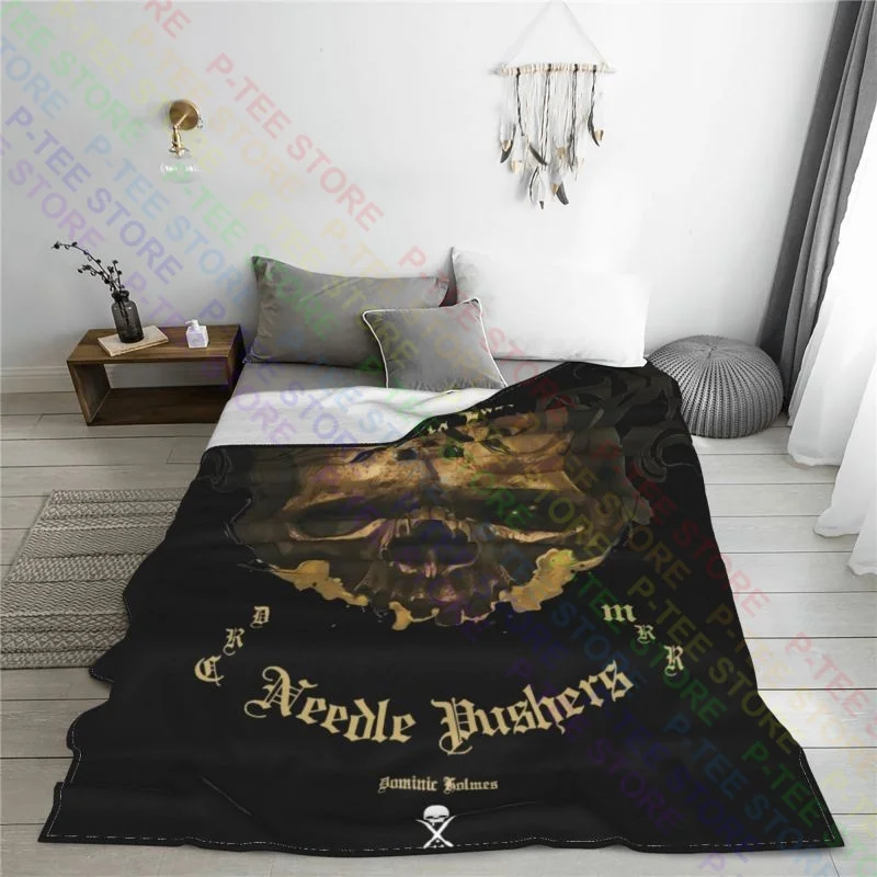 Sullen Art Collective Olive Skull Dominic Holmes Tattoo Artist Blanket Raschel Breathable Sleeping Sheets