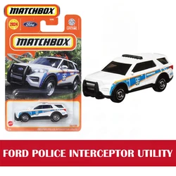 Original Matchbox Car 1/64 Diecast 2023 Ford Police Interceptor Utility Vehicle Model Toys for Boys Collection Birthday Gift