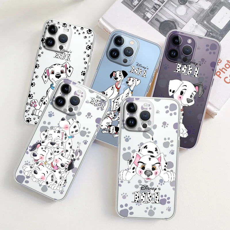 101 Dalmatians For Apple iPhone 15 14 13 12 11 Pro Max Mini XS Max X XR 7 8 Plus Silicone Transparent Phone Case Soft Coque Capa