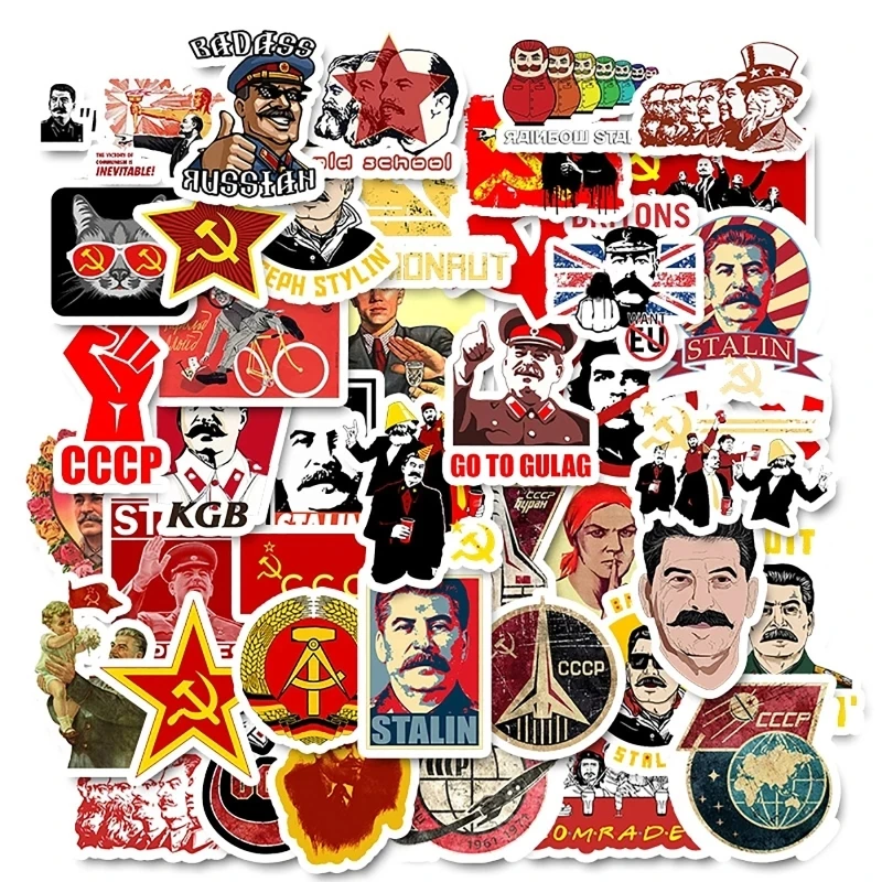 F3MA Communist Party Stickers Proletariat Soviet Stalin USSR CCCP Decal for MacBook