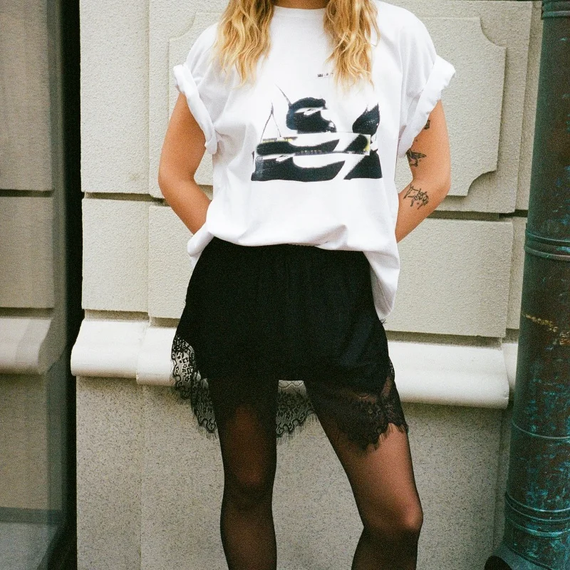 

Women Y2k Streetwear Sheer Lace Silk Satin Slip Skirt Low Rise Underskirts Ruffle A Line Mini Skirts High Flowy Mini skirts